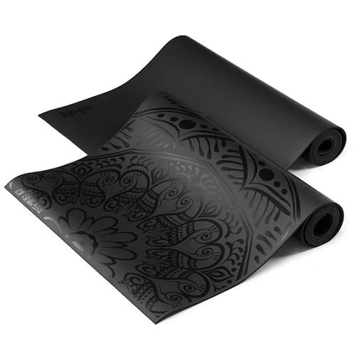 yoga mat onyx mandala print